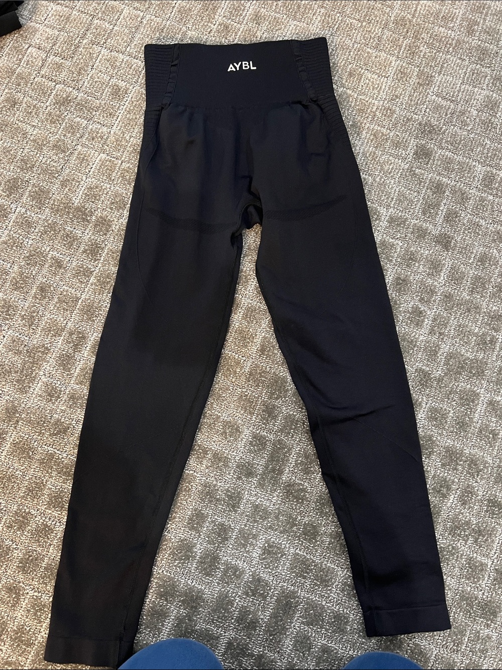 AYBL Black High-Waist Performance Leggings - Picture 2 of 2